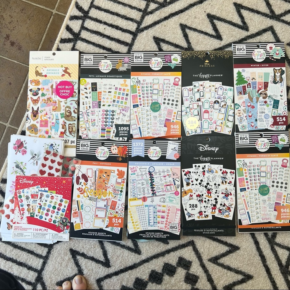 Stickers! So many planner stickers.